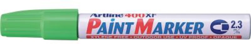Marker cu vopsea ARTLINE 400XF, corp metalic, varf rotund 2.3mm - vernil