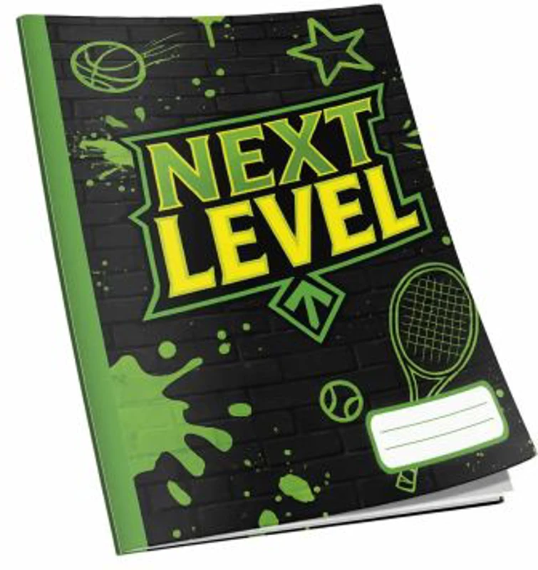 Caiet Next Level A4, 48 de file, 60g/mp, dictando, diverse modele de coperti