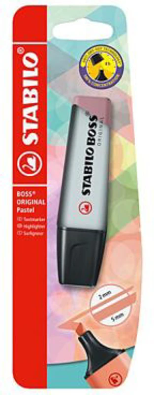 Textmarker Stabilo Boss Original, Pastel grey, blister
