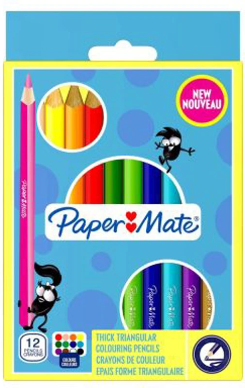 Set creioane colorate Papermate Jumbo