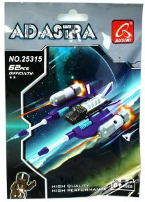 Set de constructie MegaCreative Ad Astra - racheta spatiala - 25315 / 416662, 62 piese, 6+