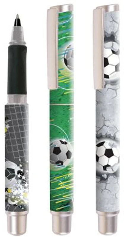 Roller Cresco GoPen 202001-E, 0. 7mm, corp plastic diverse culori, model Fotbal