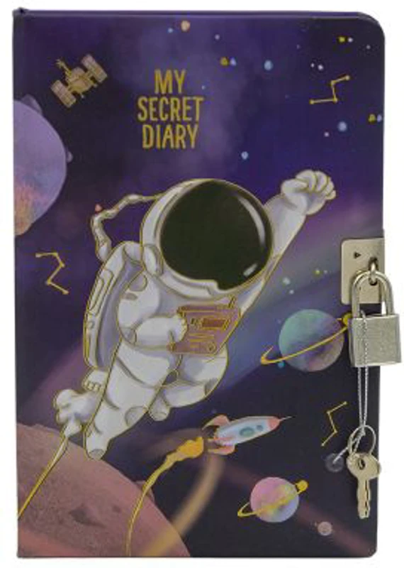 Jurnal B6 CNX Astronaut 1903-8, 160 pagini, coperta carton, cu lacatel