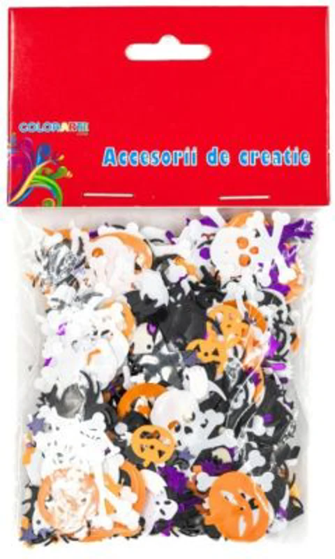 Accesorii creatie - paiete, diverse culori, forme de Halloween, Colorarte, MY05