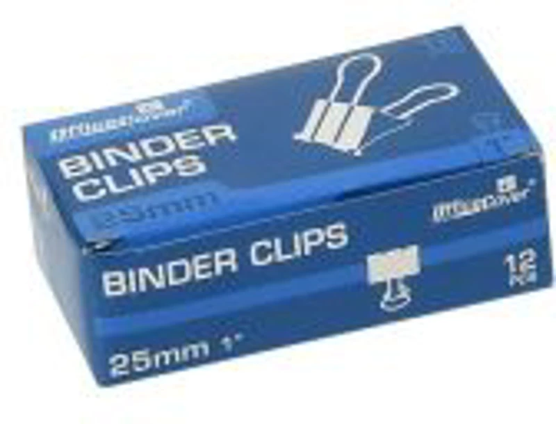 Clipsuri metalice Office Cover RM25, 25mm, negre, cutie 12 buc