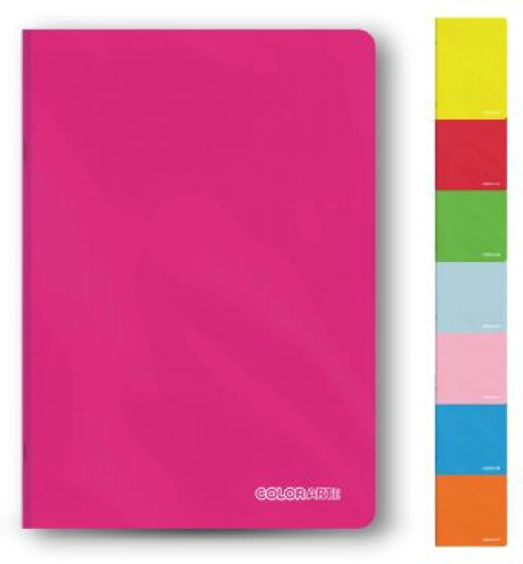 Caiet scolar A5 Colorarte, 60 file, dictando, colturi rotunjite, coperta plastic 230microni, 70g/mp