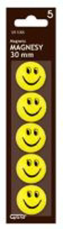 Magneti Grand GR-530S / 130-1814 emoji, diametru 30mm, galben, set 5 buc