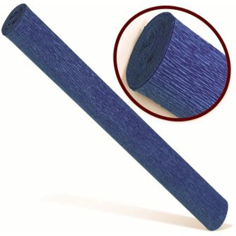 Hartie creponata Colorarte QC-015, bleumarin, 50x200cm, solida floristica