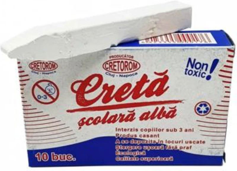 Creta alba Cretorom, set 10 buc