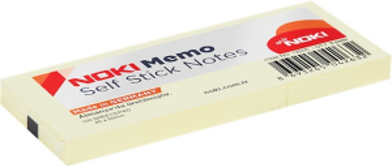 Notes adeziv Noki 12005, 300 coli, 40x50mm, galben, set 3 bucati