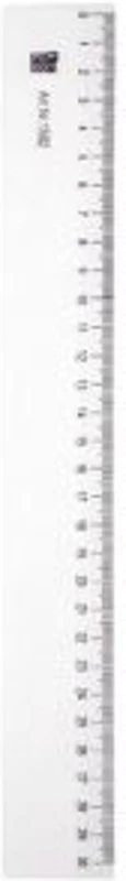 Rigla din plastic transparent, 20cm, ALCO