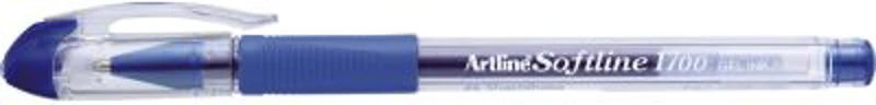 Pix cu gel ARTLINE Softline 1700, rubber grip, varf 0.7mm - albastru