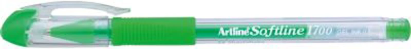 Pix cu gel ARTLINE Softline 1700, rubber grip, varf 0.7mm - verde fluorescent