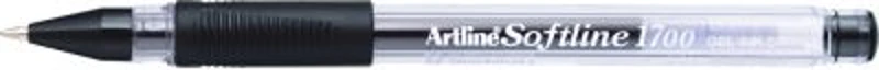 Pix cu gel ARTLINE Softline 1700, rubber grip, varf 0.7mm - negru