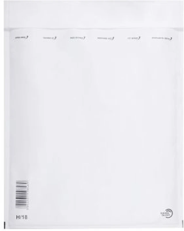 Plic cu protectie, 270 x 360 mm (interior), alb, banda silicon, 90 g/mp, 5 bucati/set