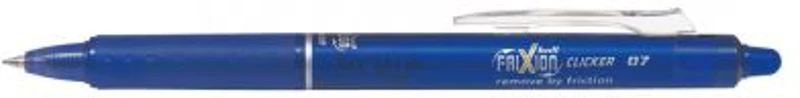 Roller cu gel Pilot Frixion Clicker, cu mecanism, 0. 7 mm, albastru