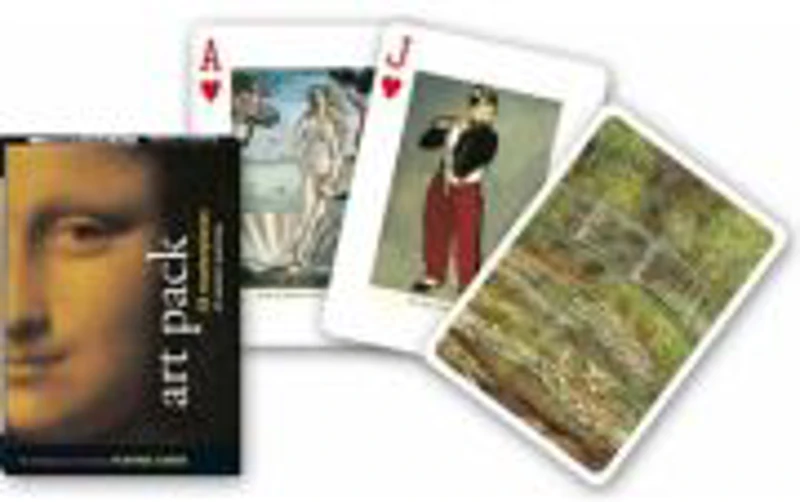 Carti de joc de colectie Piatnik, cu tema Art Pack - 54 masterpieces of western painting