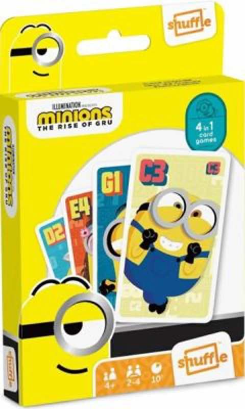 Set jocuri cu carti 4 in 1, Minioni