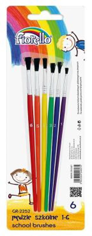 Pensula Fiorello GR-2252, varf rotund, nr. 1-6, set 6 buc