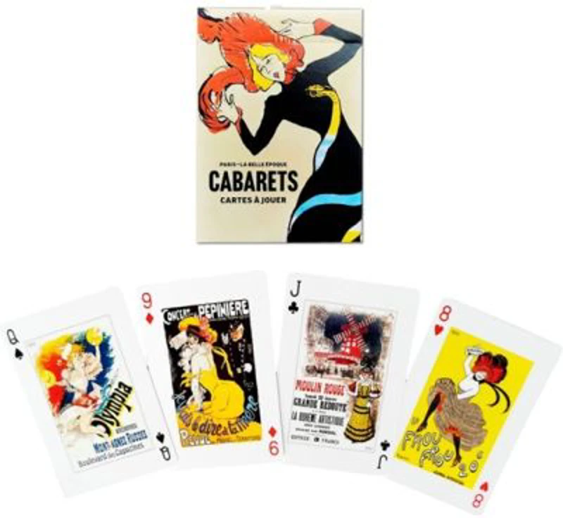 Carti de joc de colectie cu tema Cabarets