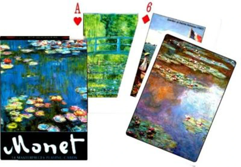 Carti de joc de colectie Piatnik, cu tema Monet