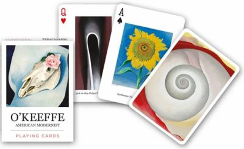 Carti de joc de colectie cu tema Georgia O'Keeffe