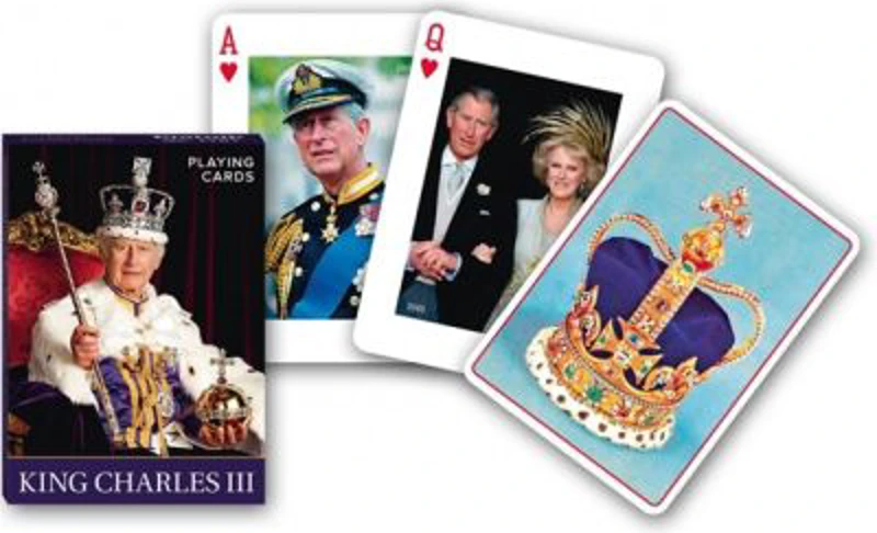 Carti de joc de colectie Piatnik, cu tema King Charles III