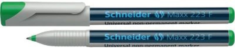 Universal non-permanent marker SCHNEIDER Maxx 223 F, varf 0.7mm - verde