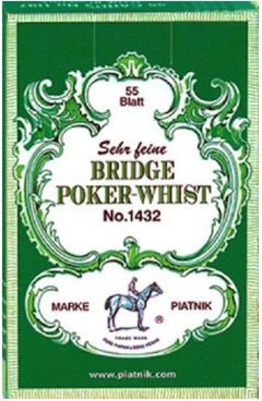Carti de joc Piatnik "Bridge-Poker-Whist", Verde