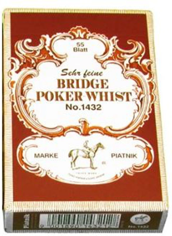 Carti de joc Piatnik "Bridge-Poker-Whist", Maro