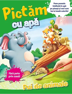 Pictam cu apa. Pui de animale. Fara pete prin casa!