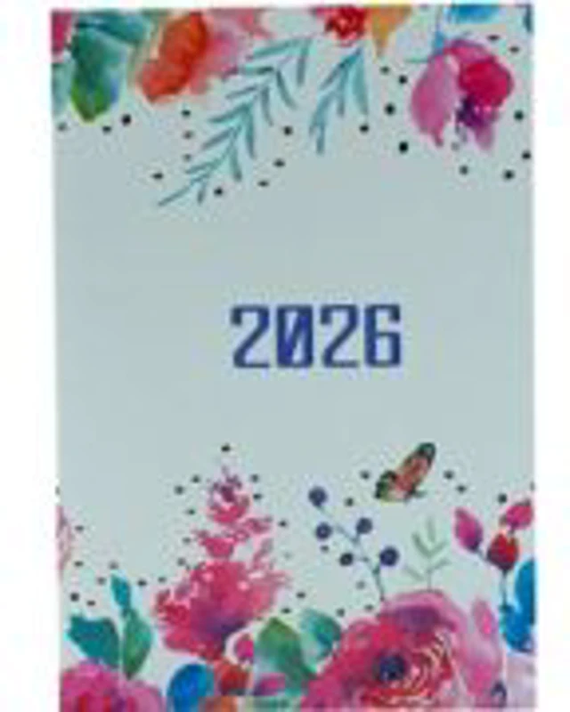 Agenda A5 datata 2026, CNX MB-2613, coperta floral