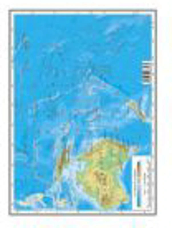 Harta Oceania, Australia, Antarctica, Artica A4 - plastifiata