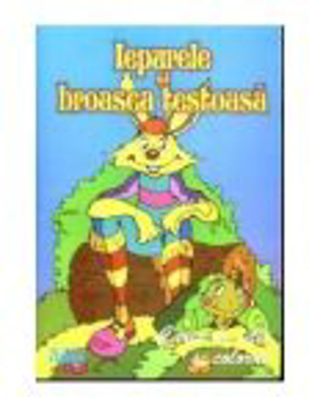 Iepurele si broasca testoasa (Carte de citit si colorat)