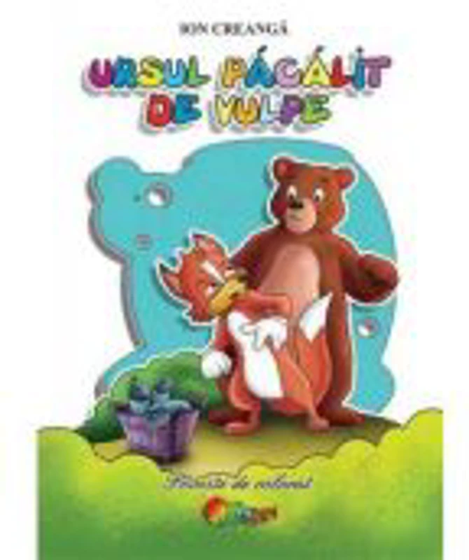 Ursul pacalit de vulpe. Poveste de colorat - Ion Creanga