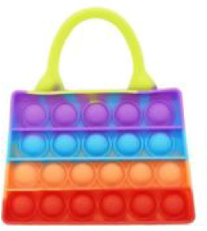 Jucarie antistres din silicon Pop it now and flip Geanta de umar din silicon multicolora, FLIPPY