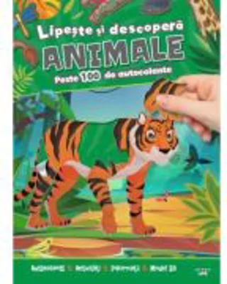 Lipeste si descopera. Animale. Peste 100 de autocolante