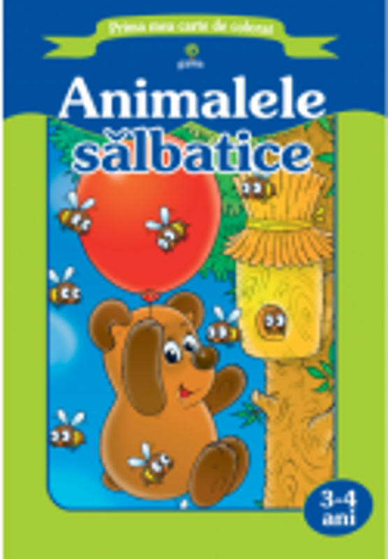 Prima mea carte de colorat - animale salbatice