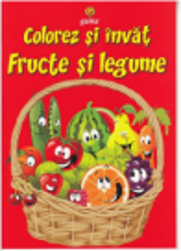 Colorez si invat - Fructe si legume