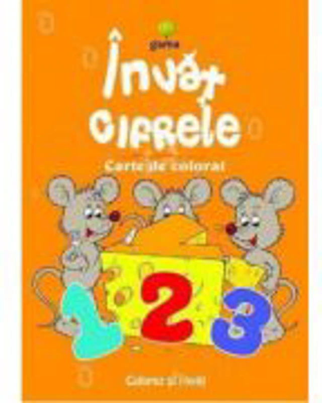 Invat cifrele - Carte de colorat A5