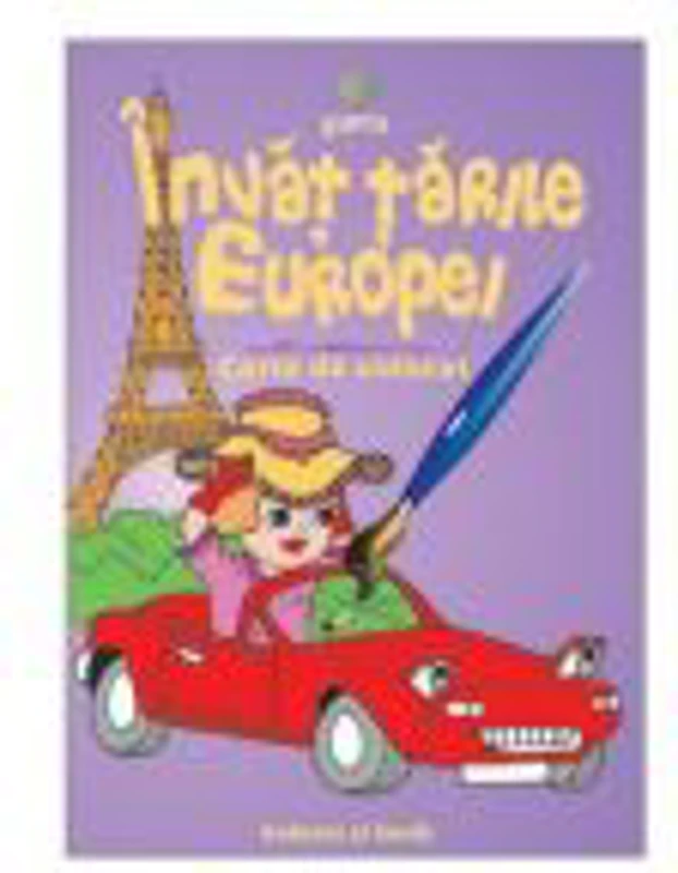 Invat tarile Europei - Carte de colorat A5