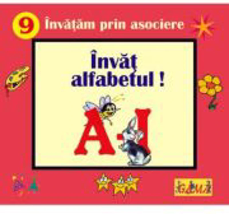 Carti pliate cu ferestre. Invatam prin asociere - Invat alfabetul! A - I