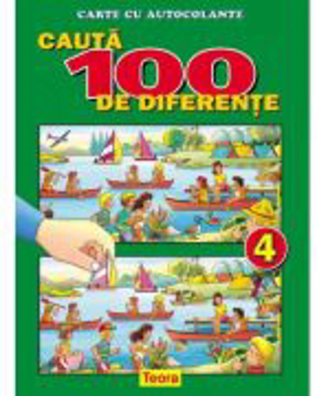 Cauta 100 de diferente 4, carte color cu autocolante (0097)