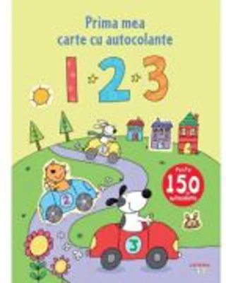 1 2 3. Prima mea carte cu autocolante
