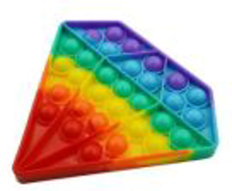 Jucarie antistres din silicon Pop it now and flip diamant multicolor, FLIPPY