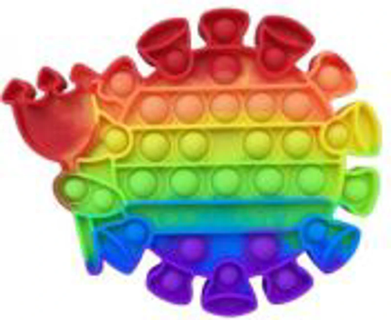 Jucarie antistres din silicon Pop it now and flip virus multicolor, FLIPPY