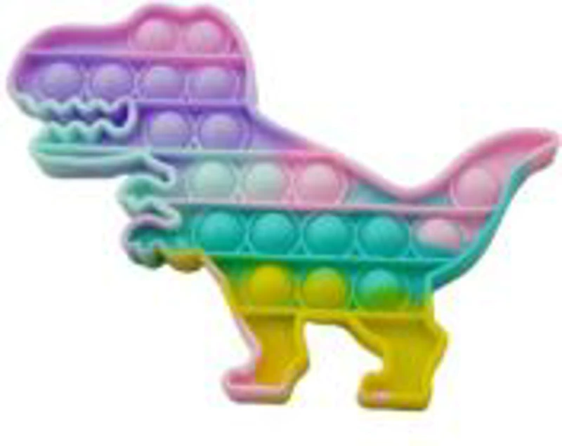 Jucarie antistres din silicon Pop it now and flip dinozaur multicolor, FLIPPY