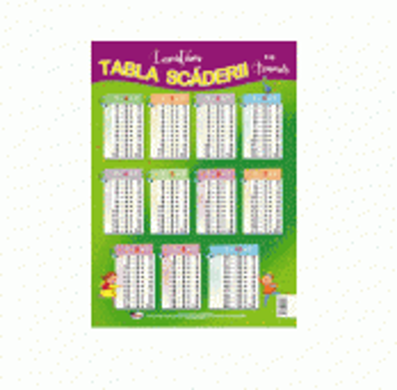 Tabla scaderii - Plansa format A4