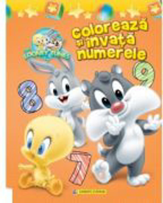 Coloreaza si invata numerele. (Baby Looney Tunes)