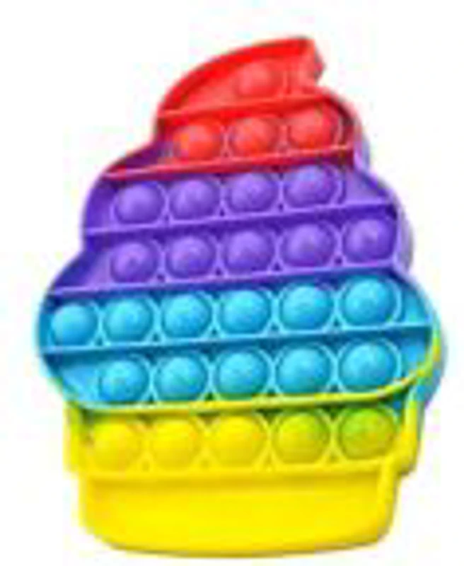 Jucarie antistres din silicon Pop it now and flip briosa curcubeu, FLIPPY